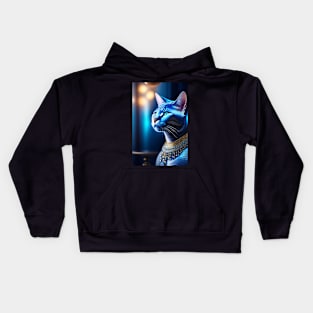 Glowing British Blue Kids Hoodie